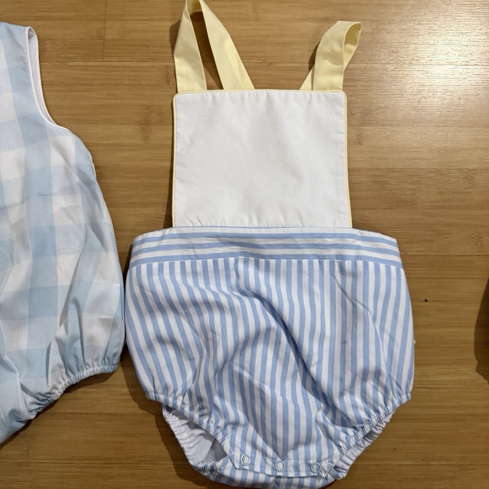 (3) Beaufort Bonnet Company Sz 18 24M Playsuits 1 NWT 2 EUC Baby Boy - Picture 5 of 14